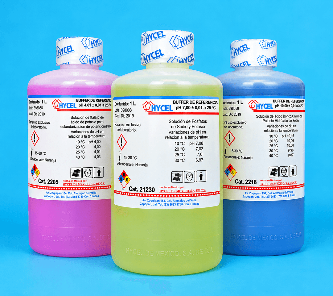 HYCEL. BUFFER DE REFERENCIA pH 4.01 ± 0.01 Botella de 1 L