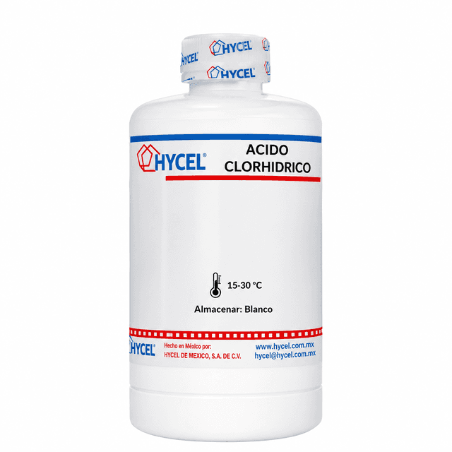 ACIDO CLORHIDRICO Solución p/v (Conc. Máx. 30% a especificación exacta) Botella de 3.5 L
