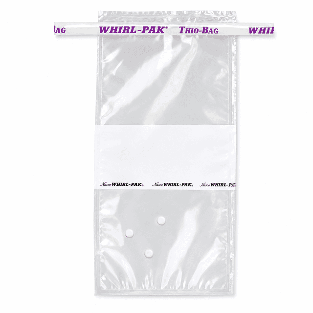 BOLSA WHIRL-PAK 10.1OZ (300ML) THIO-BAG C/TIOSULFATO DE SODIO 11.5X23CM C/100 PZAS. NASCO