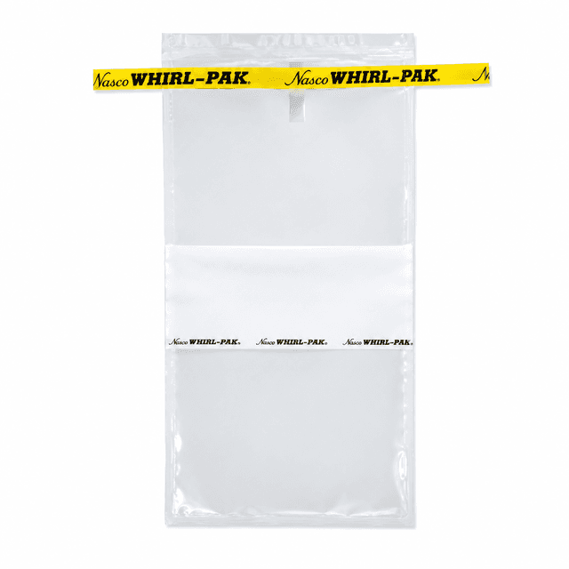 BOLSA WHIRL-PAK 18OZ (532ML) 11.5X23CM C/AREA P/ESCRITURA C/500 PZAS. NASCO