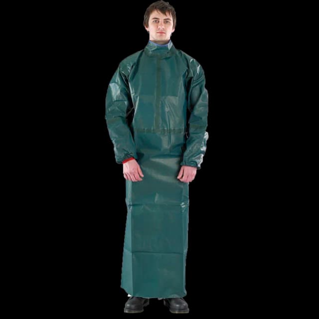 ALPHATEC 684000 TAPE APRON W SLV DBL CUFF SIZE S