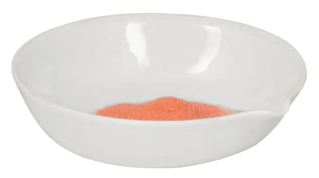 Basin Evaporating, Cap. 50ml, outer dia 75mm, Porcelain, flat form with spout
