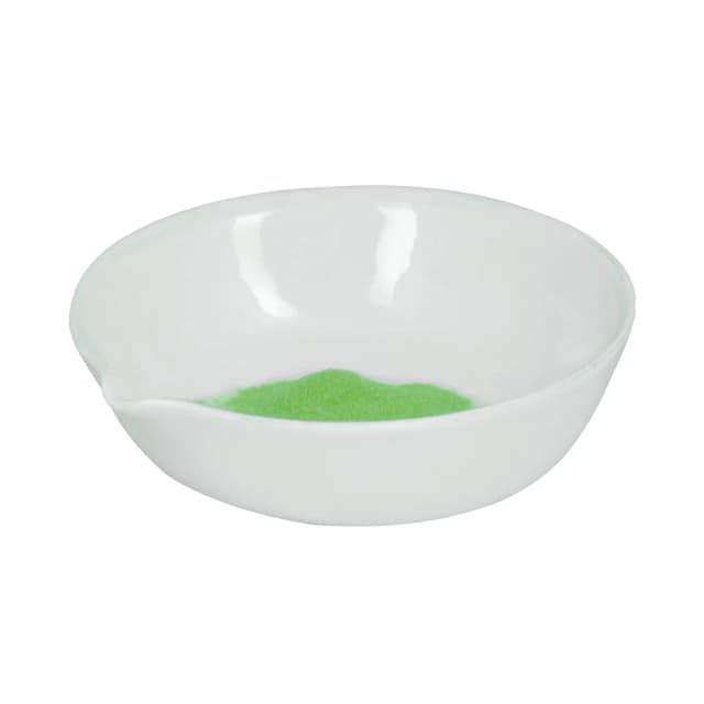 Basin Evaporating, Cap. 200ml, outer dia 120mm, Porcelain, flat form with spout