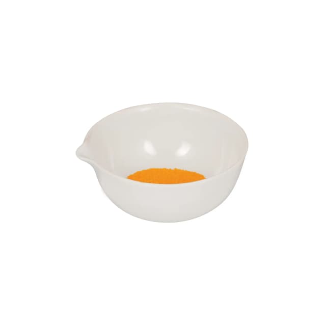 Basin Evaporating, Cap. 8ml, outer dia 25mm, Porcelain, deep form with spout