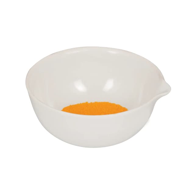 Basin Evaporating, Cap. 100ml, outer dia 75mm, Porcelain, deep form with spout