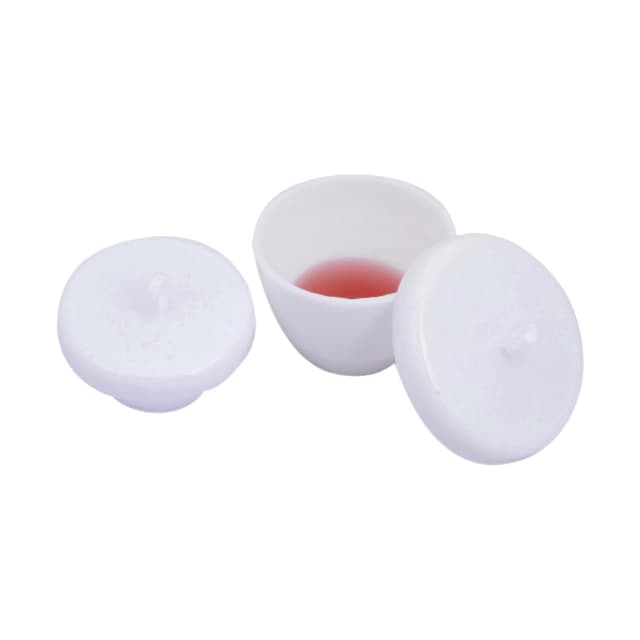 Crucible Silica, Low, 80ml. With lid