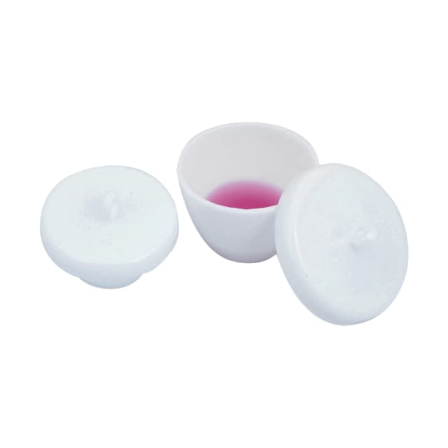 Crucible Silica, Low, 100ml. With lid