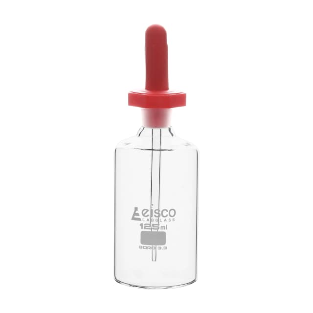 Frasco cuentagotas (GOTERO), 125 ml (4,2 oz) - Pipeta cuentagotas - Vidrio de borosilicato 3,3 EISCO