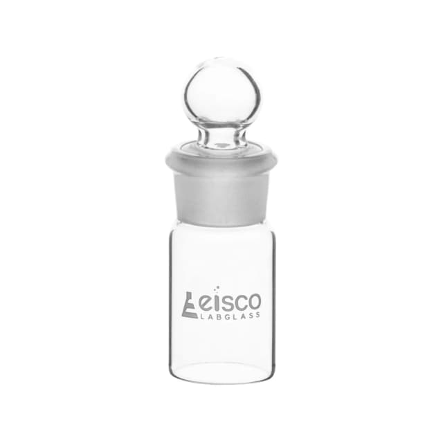 Weighing bottle-Tall form, borosilicate glass with interchangeable ground stopper, cap. 5ml, OD 20mm, height 40mm