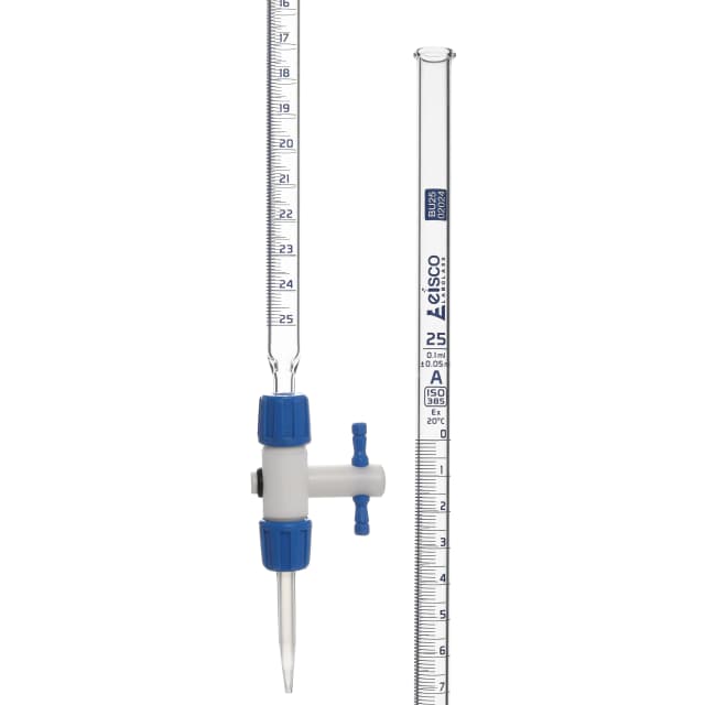 Burettes - Modular, PTFE stopcock, capacity 10ml, Sub. Div. 0.05ml Tolerance ± 0.03ml, class 'A'