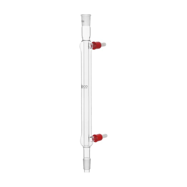 Condenser Liebig-Jointed, Socket size 24/29 & Cone size 24/29, Length 30cm., boro. Glass  with Plastic Connector