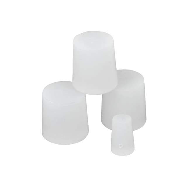 Silicon Rubber Cork-Translucent, bottom 8mm, top 10.5mm, length 20mm