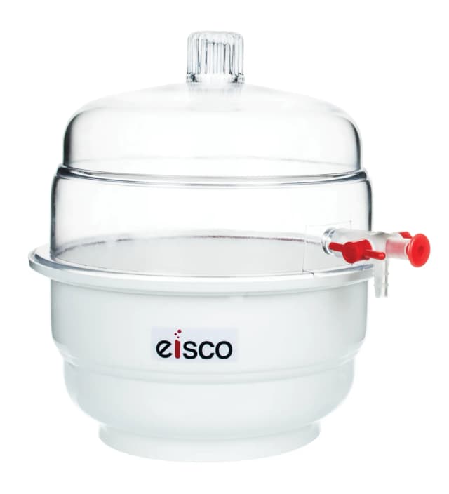 Desicator - Vacuum, I.D. 200mm, Flange O.D. 232mm made of Polypropylene and Polycarbonate