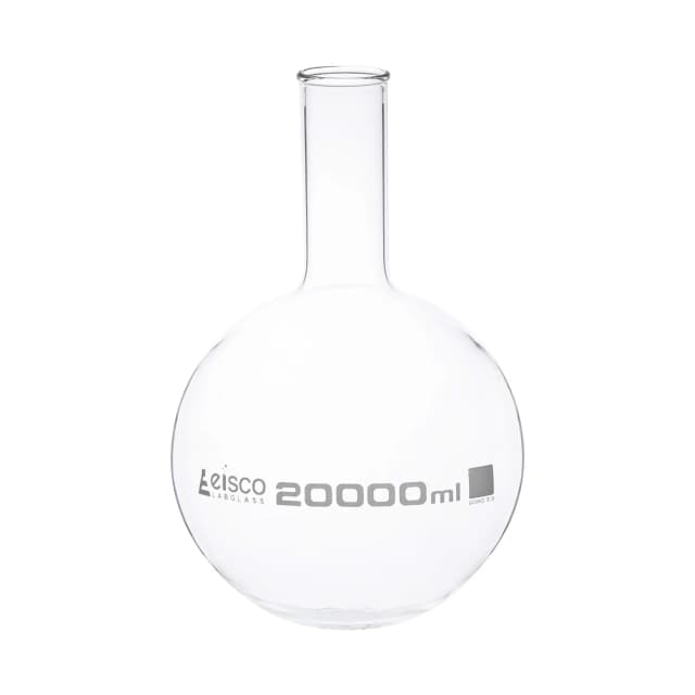 Flask Boiling 20,000ml, round bottom, narrow neck, borosilicate glass