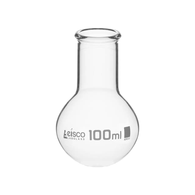 Flask Boiling 100ml, round bottom, wide neck, borosilicate glass
