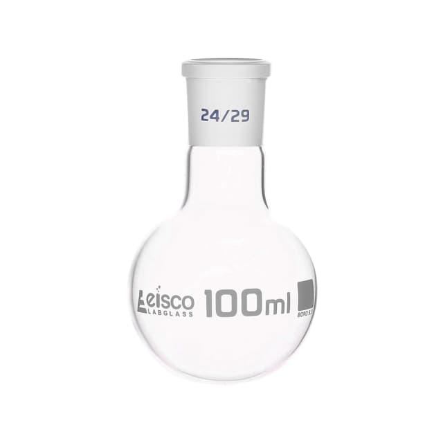 Flask Boiling with joint 250ml, socket size 19/26, round bottom, interchangeable joint, single neck, borosilicate glass