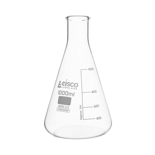 Flask Conical 500ml, narrow neck, borosilicate glass