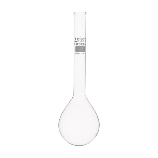 Flask Kjedahl, cap. 800ml., long neck, round bottom, borosilicate glass