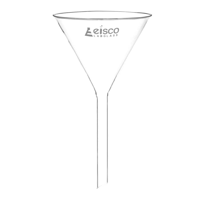 Funnel Filter 125mm, Borosilicate glass, plain at 60° angle