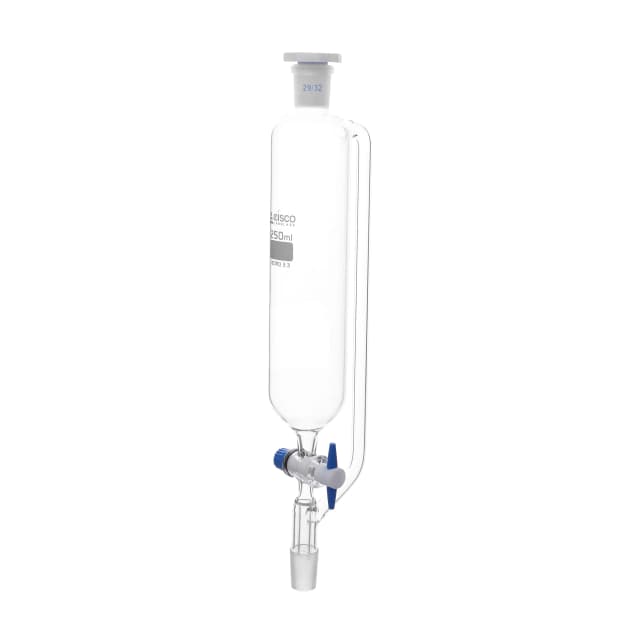 Funnel Dropping-Cylindrical -Pressure Equalising PTFE Key Stopcock  Un-Graduated 100 ml Socket Size 14/23