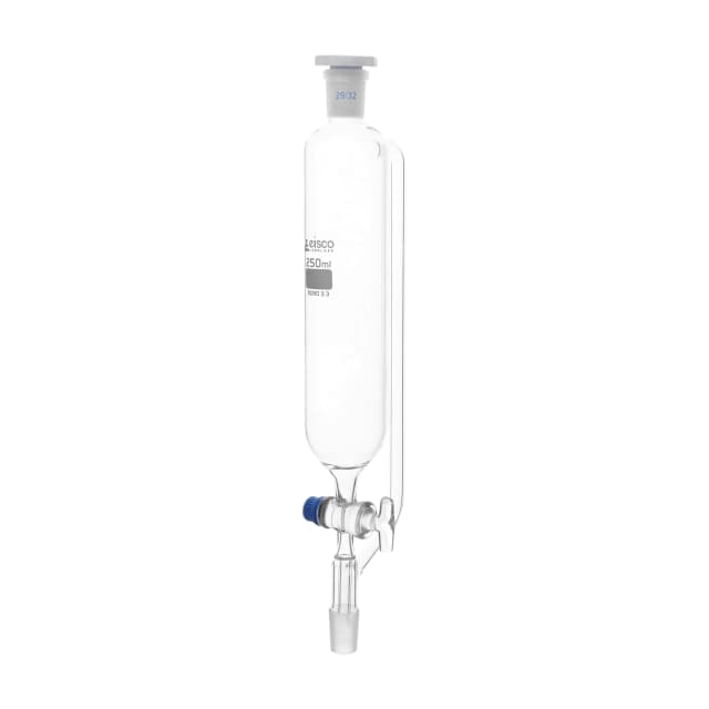 Funnel Dropping-Cylindrical -Pressure Equalising Glass Stopcock  Un-Graduated 500 ml Socket Size 29/32