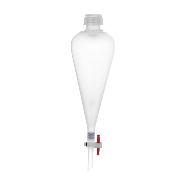 Funnel Separating - Plastic, Polypropylene, cap. 500ml PTFE key stopcock
