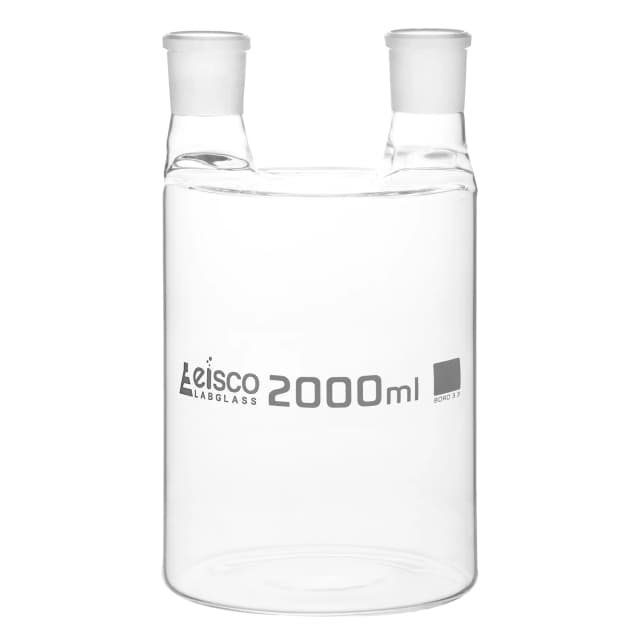 Gas wash bottle Woulff 2000ml, borosilicate glass with two necks