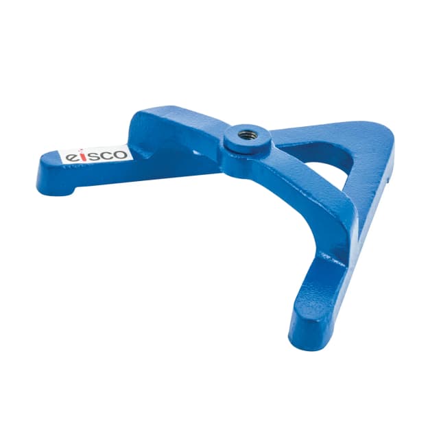 Base Retort Stand 'A' Shape -Nesting Type, weight 2.50kg, side 28cm.