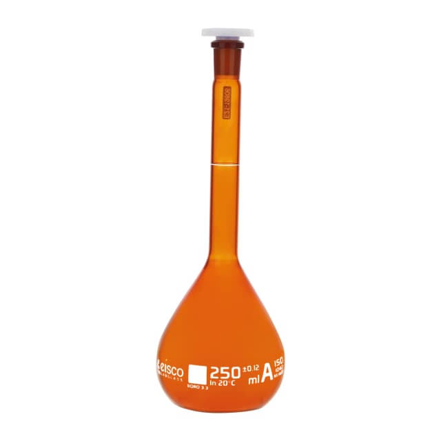 Flasks, Volumetric, Amber Glass, Class A - USP 250ml 14/23