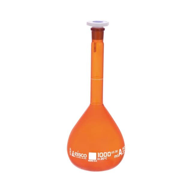 Flasks, Volumetric, Amber Glass, Class A - USP 1000ml 24/29