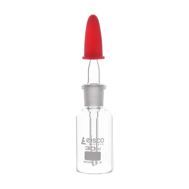 Dropping Bottle with interchangeable glass stopper , clear 30ml 14/23