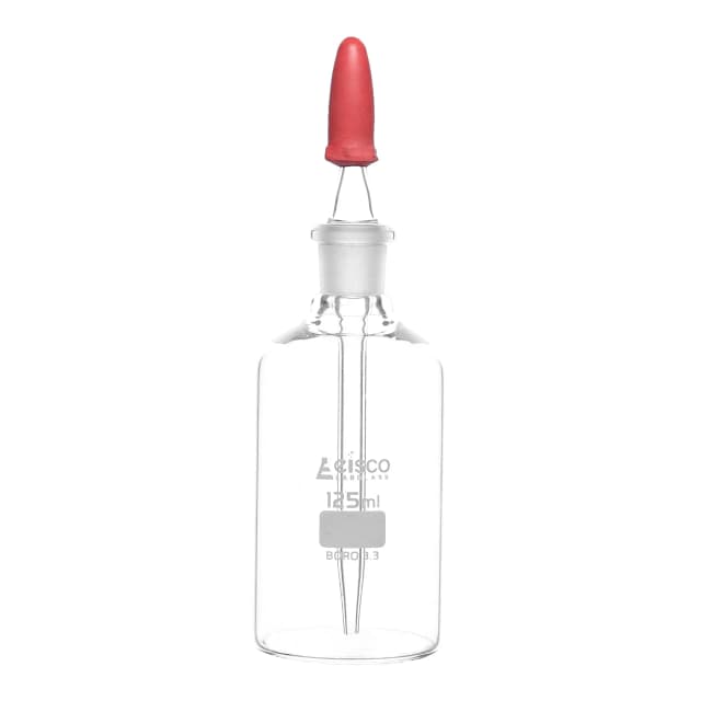 Dropping Bottle with interchangeable glass stopper , clear 125ml 14/23