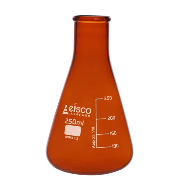 Flask conical amber 250ml