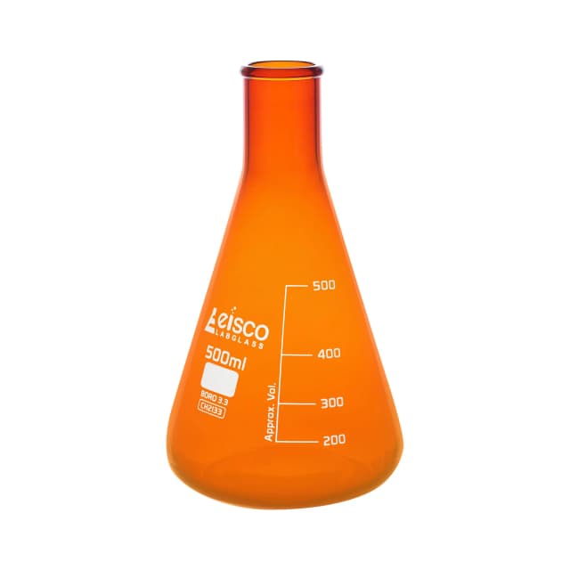 Flask conical amber 500ml