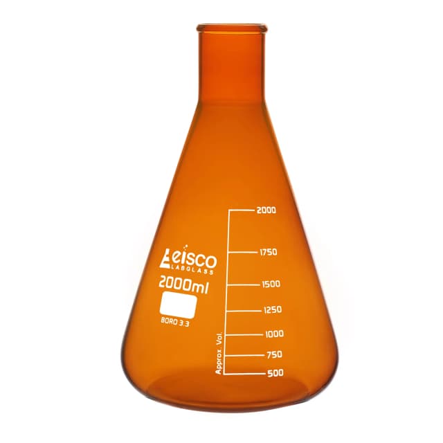 Flask conical amber 2000ml