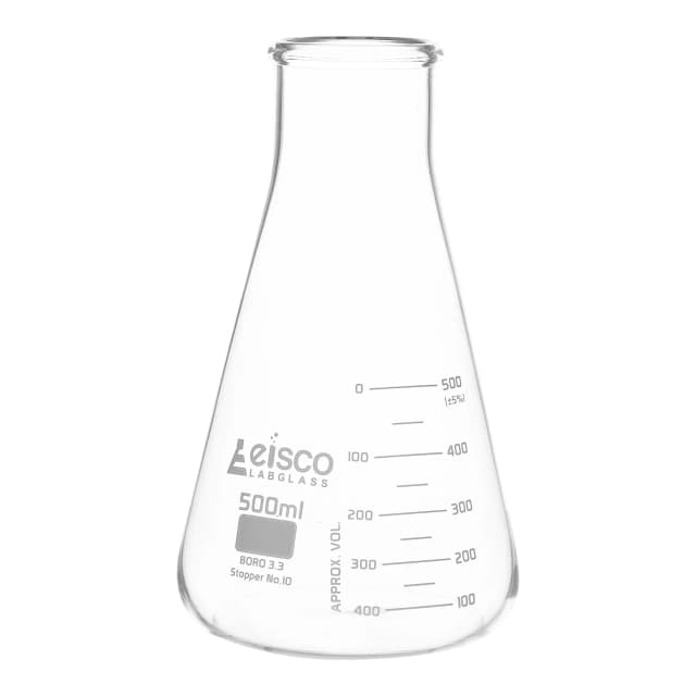 Flasks - Conical Erlenmeyer with Wide Neck, ASTM 500ml