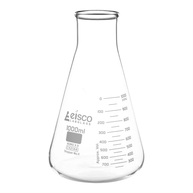 Flasks - Conical Erlenmeyer with Wide Neck, ASTM 1000ml