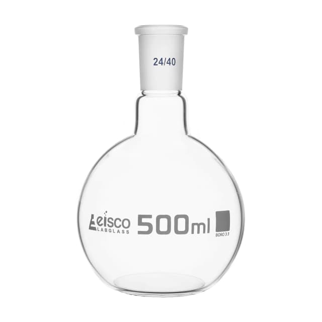 Flasks - Boiling Flat Bottom with Short Neck and Interchangeable Joint,ASTM,Capacity 250ml,24/40