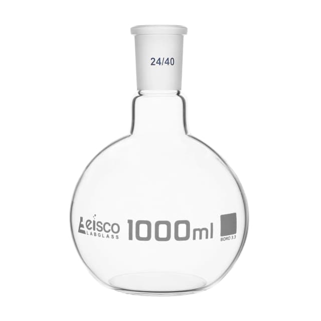 Flasks - Boiling Flat Bottom with Short Neck and Interchangeable Joint,ASTM,Capacity 1000ml,24/40