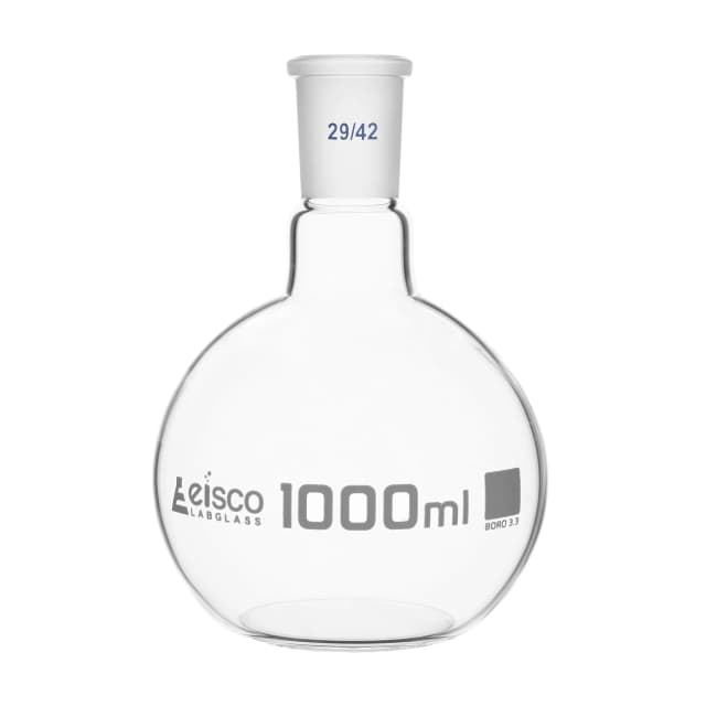 Flasks - Boiling Flat Bottom with Short Neck and Interchangeable Joint,ASTM,Capacity 1000ml,29/42