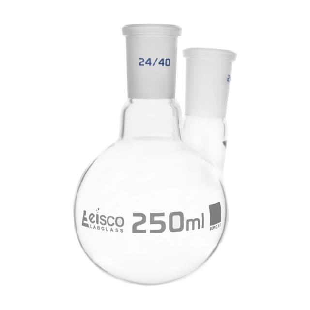 Flasks - Distilling Round Bottom with Two Necks,Parallel - ASTM,Capacity 2000ml,24/40,24/40