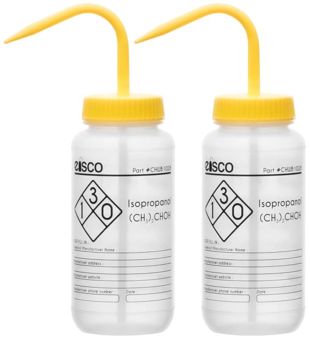Premium Wash Bottles - Wide Neck, 4 - Color,Capacity 500ml,Isopropanol