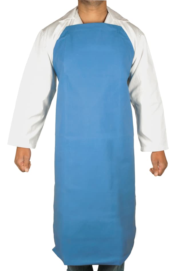 Rubberised Apron -Coloured Large-BLUE