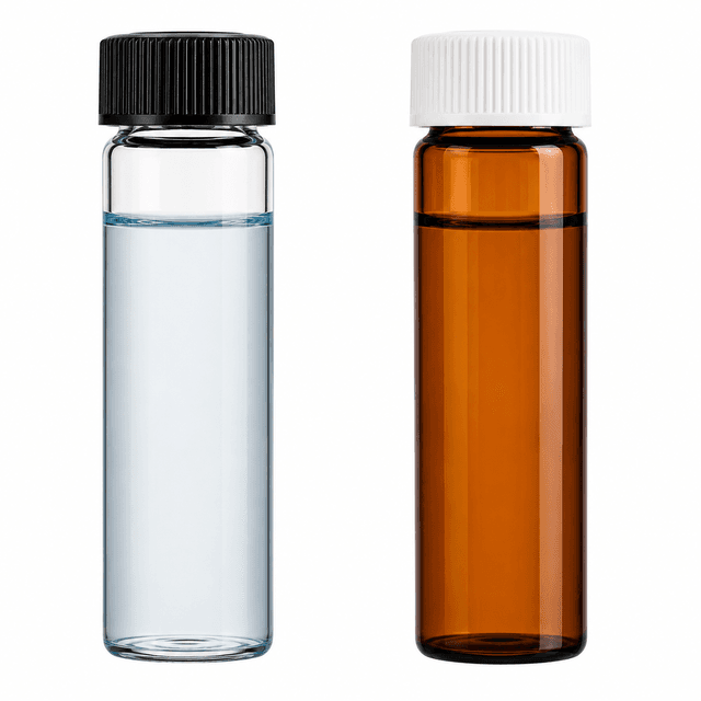 Vial Claro De 40 ml tapa abierta EPA caja con 72 PZ (Borosilicate CLEAR  Glass Vials40ml EPA )