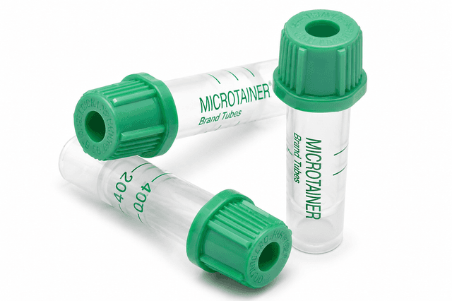 Tubo de Microcolección con Microgard PST, Tapa Verde Menta, 200 piezas