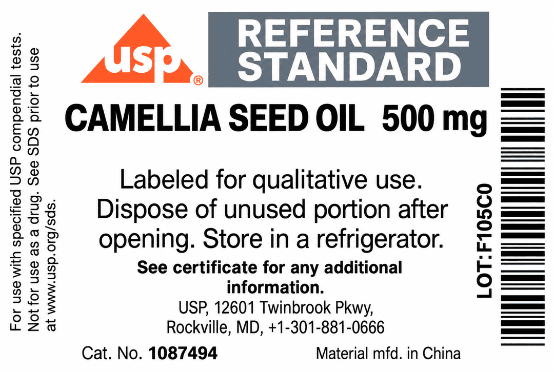 USP Camellia Seed Oil United States Pharmacopeia (USP) Reference Standard Ámpula de 500 mg