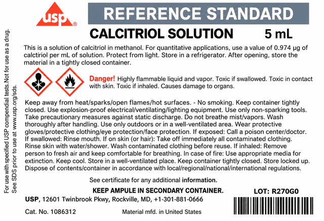 USP Calcitriol solution United States Pharmacopeia (USP) Reference Standard VIAL DE 5 ML