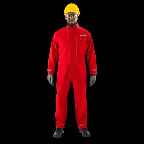 ALPHATEC 66667 COVERALL RED POLY SIZE M