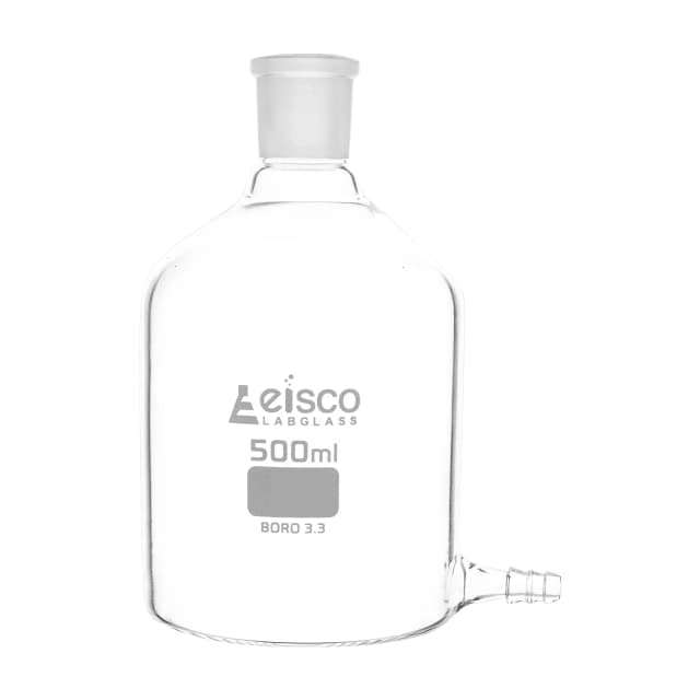 Aspirator Bottle with outlet for tubing, 500ml.