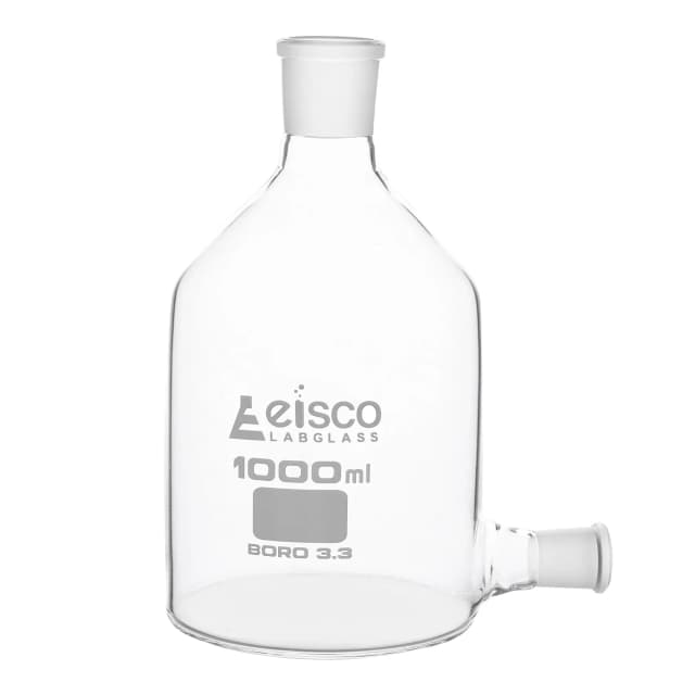 Aspirator Bottle with outlet for stopper, 1000ml.